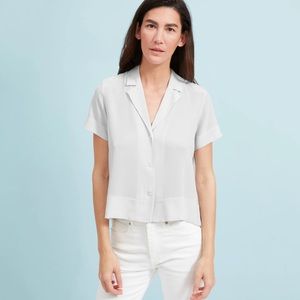Everlane The Silk Notch Collar Short-Sleeve Shirt